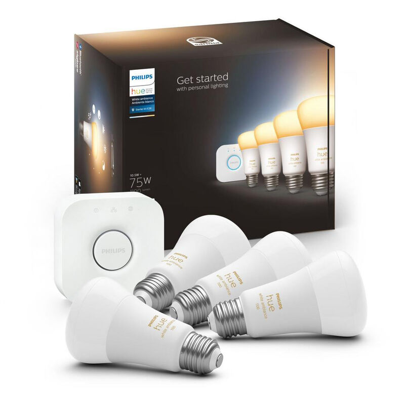 documentaire toevoegen aan absorptie Philips Hue White Ambiance Starter Kit 4-Pack with Hue Bridge | NYSEG Smart  Solutions