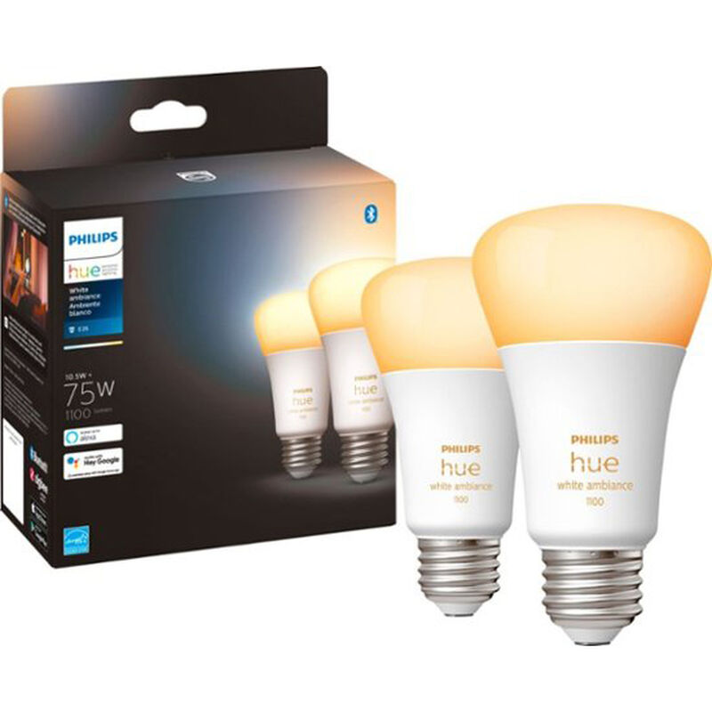 Philips Hue White and Color Ambiance Pack 2 Bombillas LED E27 9W RGB